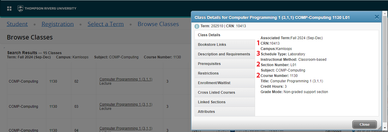 Course Schedule Lab