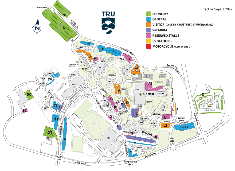 Parking Tiers Fall 2022